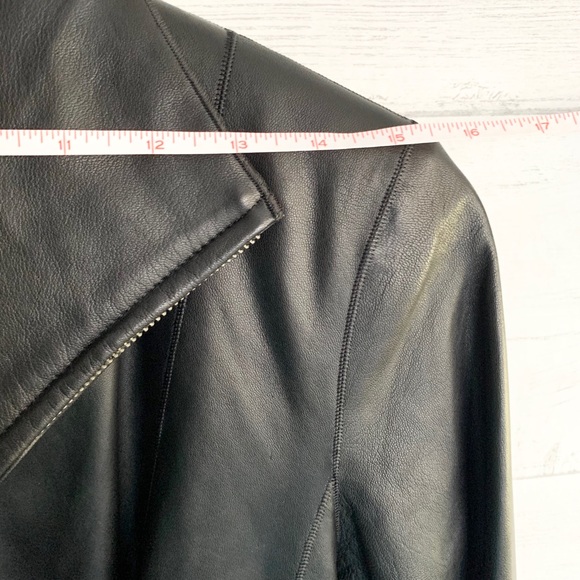 Cole Haan Wing Collar Leather Jacket - Picture 14 of 16